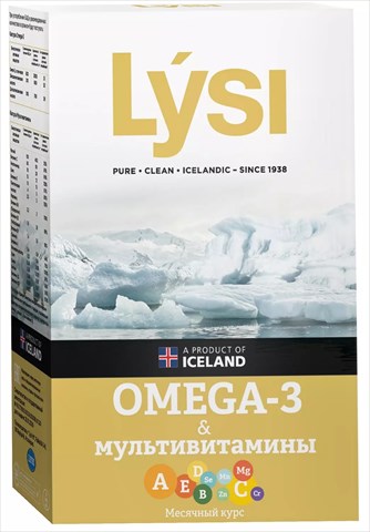 lysi omega-3 мультивитамины 64 капсулы фото
