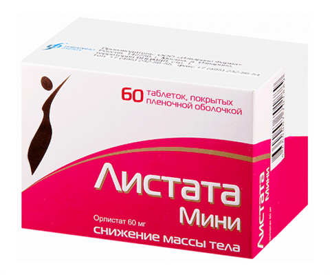 листата мини 60 мг n60 табл фото