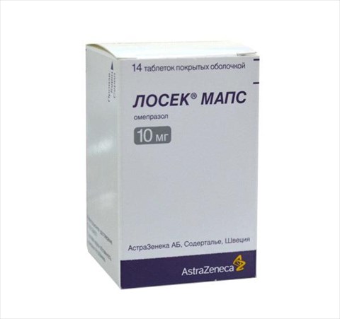 лосек мапс 10 мг n14 табл фото