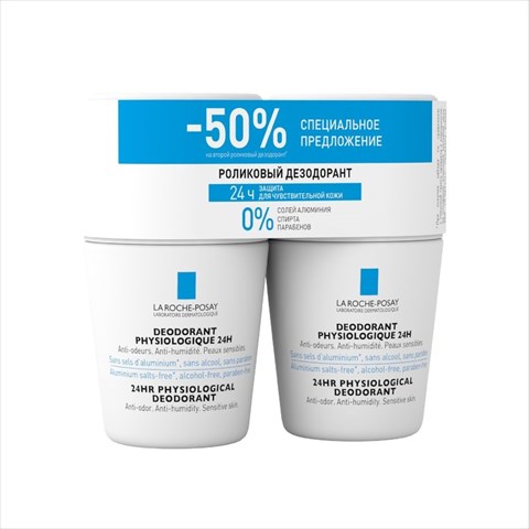 ля рош позе дезодорант-ролик 50мл 24 ч 2 шт фото