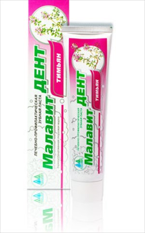 малавит дент зубная паста тимьян 70 г фото