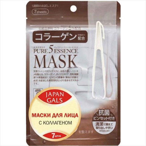 japan gals pure 5 essence маска для лица n7 коллаген фото