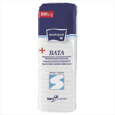 вата гигиен зиг-заг матопат 100г н/стер фото