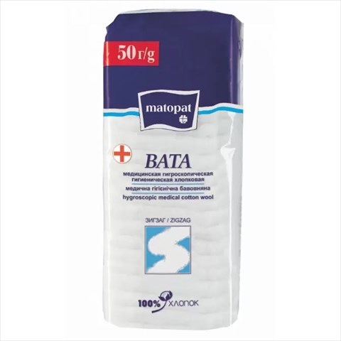 вата зиг-заг матопат 50г н/стер фото