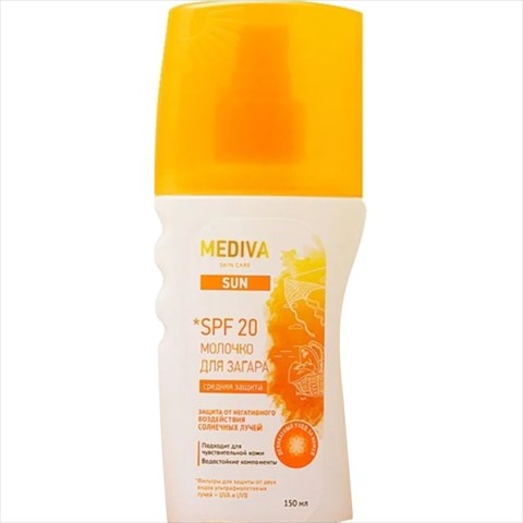 медива сан молочко солнцезащит 150мл spf 20 фото