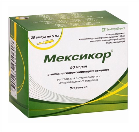 мексикор р-р для ин 5% 5 мл n20 амп фото