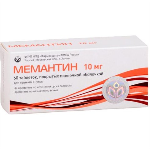 мемантин 10 мг n60 табл фото