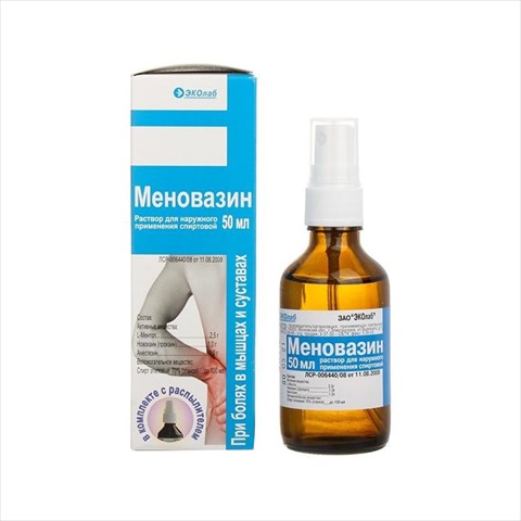 меновазин р-р для наруж примен спирт фл-спрей 50мл фото