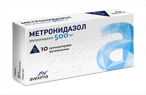 метронидазол супп ваг 500мг n10 фото