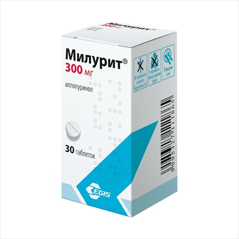 милурит таб 300мг n30 фото