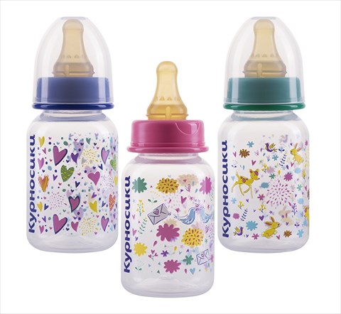 курносики бутылочка с латексной соской 125 мл 0 плюс 11085 фото