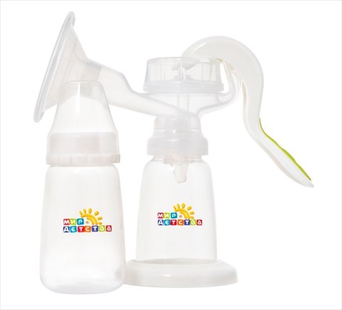 мир детства молокоотсос ручной с контейнером для молока (19205) фото