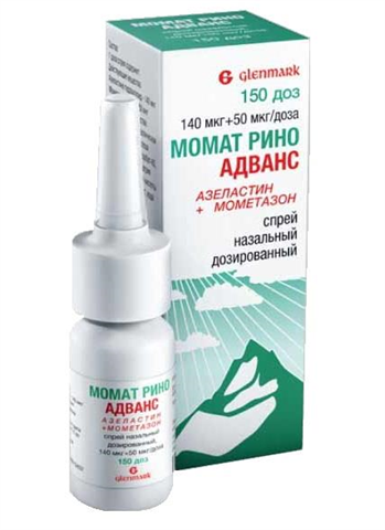 момат рино адванс спрей наз доз 140мкг плюс 50мкг/доз 150доз фото
