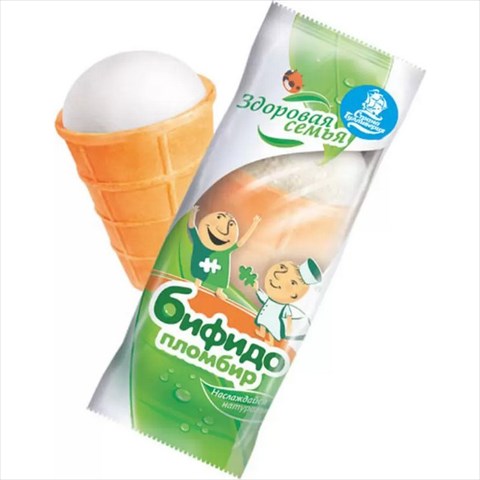 биомороженое пломбир здоровая семья стак 90г бифидобакт фото