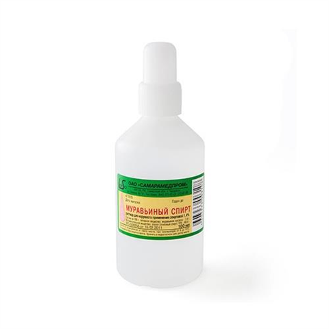 муравьиный спирт р-р для наруж примен спирт 1,4% 100мл фото