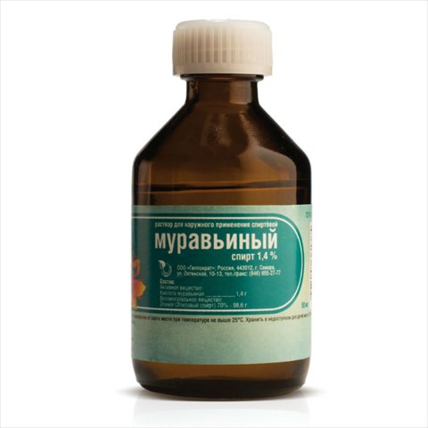 муравьиный спирт р-р для наруж примен спирт 1,4% 50мл фото