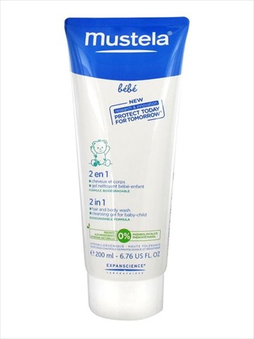 мустела бэби гель-шампунь для головы и тела 2в1 200 мл фото