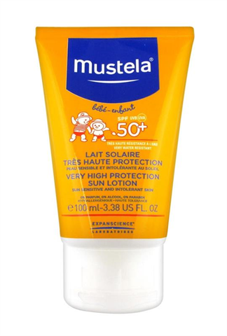 мустела bebe молочко 100мл spf 50 плюс expanscience lab  фото
