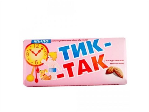мыло детское тик-так с миндальным молочком 100 г фото