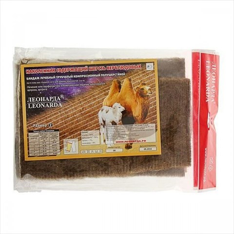 наколенник компрессион леонарда р 2 из шерсти верблюда фото