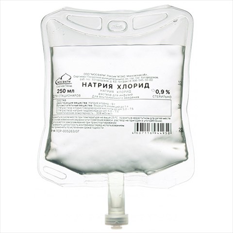 натрия хлорид р-р для инф 0,9% 500мл фото