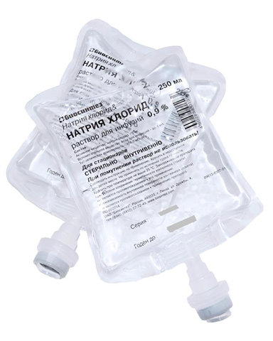 натрия хлорид раствор для инфузий 0,9% 250 мл пластик пакет фото