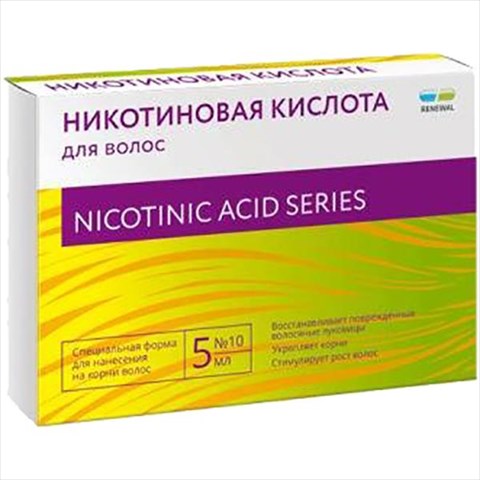 никотиновая к-та-renewal для волос р-р для наруж примен амп 5мл n10 фото