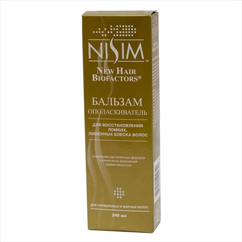 нисим бальзам-ополаскиватель для нормальных и жирных волос 240 мл фото