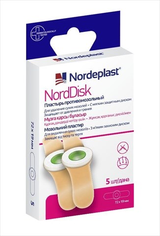 нордепласт пластырь мозольный норддиск 72х19мм n5 фото