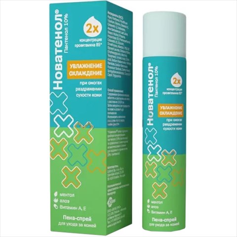 новатенол пена-спрей 10% баллон аэроз 68г для ухода за кожей фото