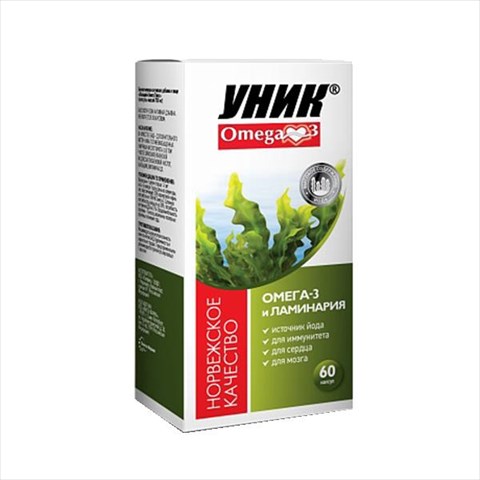 омега-3 и ламинария уник капс n60 фото