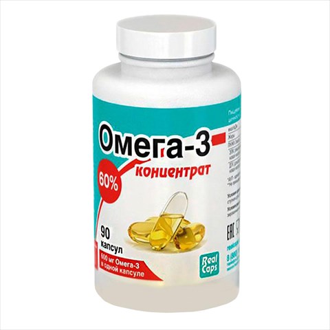 рыбий жир концентрат омега-3 капс 60% 600мг (1г) n90 фото