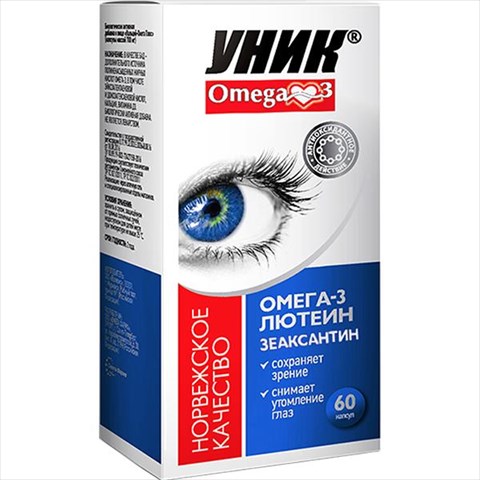 омега-3 с лютеином и зеаксантином уник капс n60 фото
