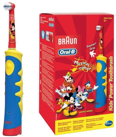орал-би зубная щетка электрическая детская mickey for kids d10 513 фото