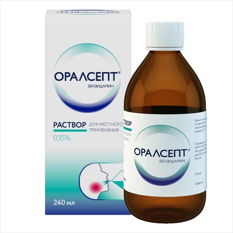 оралсепт р-р для местн примен 0,15% 240мл фото
