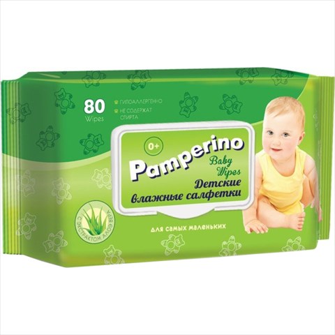 памперино салфетки влаж для дет n80 алоэ вера фото