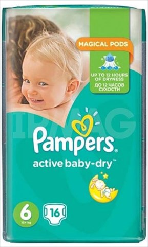 памперс актив бэби-драй подгузники р 6 n16 15 плюс кг фото