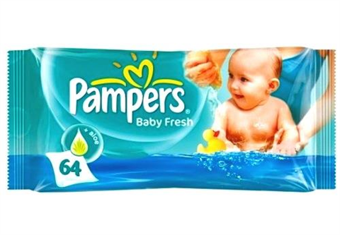 памперс fresh clean салфетки влаж 64шт фото