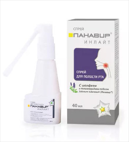 панавир инлайт спрей для полости рта 40мл шалфей фото