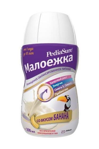 педиашур малоежка детское питание 200мл 1-10 лет банан фото