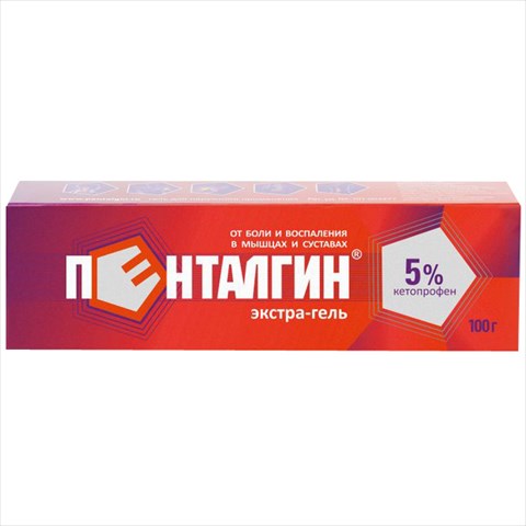 пенталгин экстра-гель гель для наруж примен 5% 100г фото