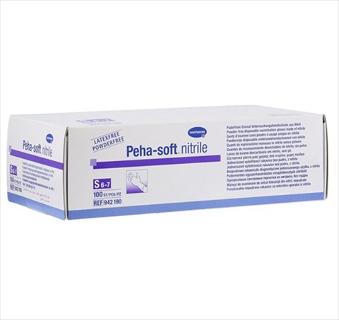 перчатки peha-soft р s n2 нитрил б/пудры фото