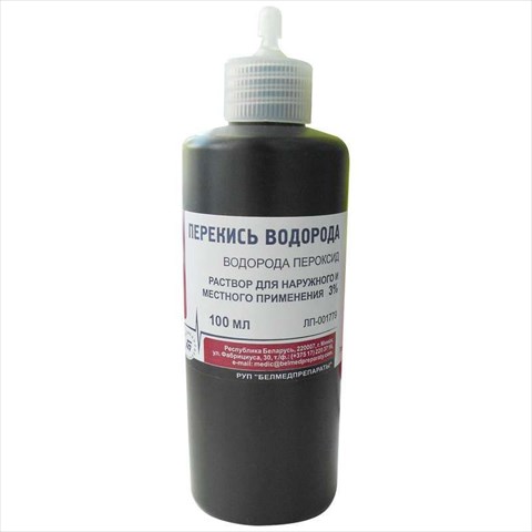 перекись водорода р-р для наруж и местн примен 3% фл 100мл фото