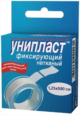 пластырь катушка унипласт 1,25смx500см неткан осн фото