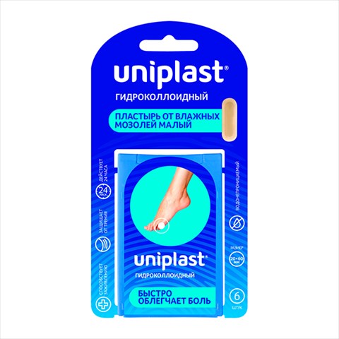 пластырь унипласт гидроколлоид 60ммx20мм n6 от влажн мозол фото