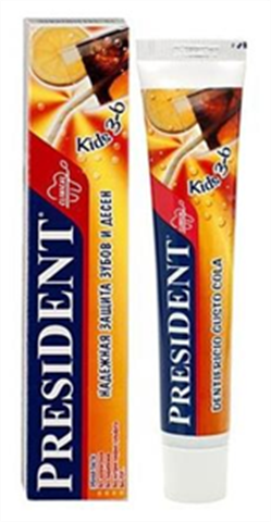 президент кидс з/паста 50мл 3-6 лет кола 50 rda фото