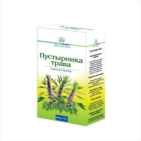 пустырник трава пач 50г фото