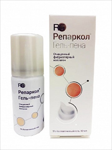 репаркол гель-пена 5% 40мл коллагеновая фото