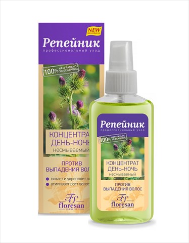 флоресан репейник конц для волос 100мл п/выпад волос день-ночь фото