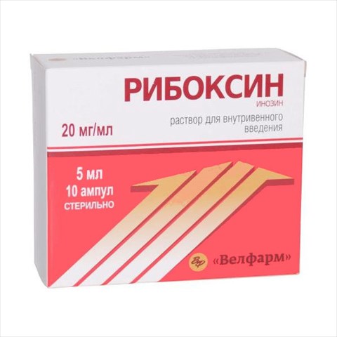 рибоксин р-р для в/в введ 20мг/мл 5мл n10 фото